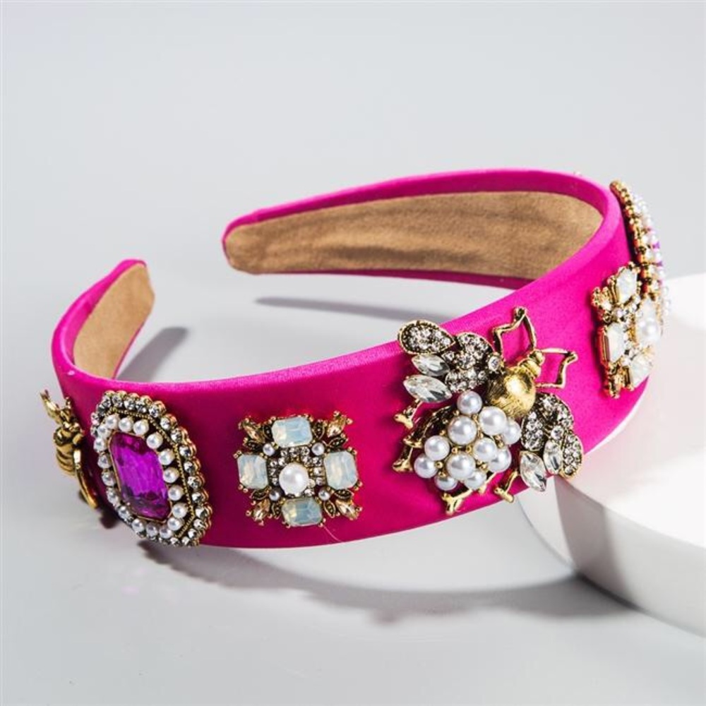 New Queen bee bejeweled headband